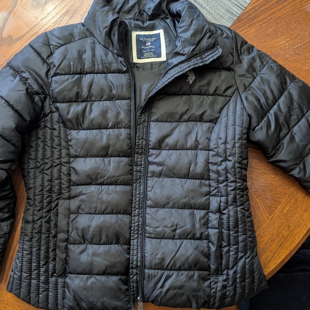 U.S. Polo Assn. Black Quilted Jacket
